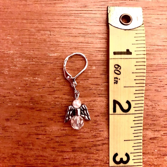 Angel Lever-back Earrings— Designed and Handcrafted By Me 🥰 - Picture 4 of 7